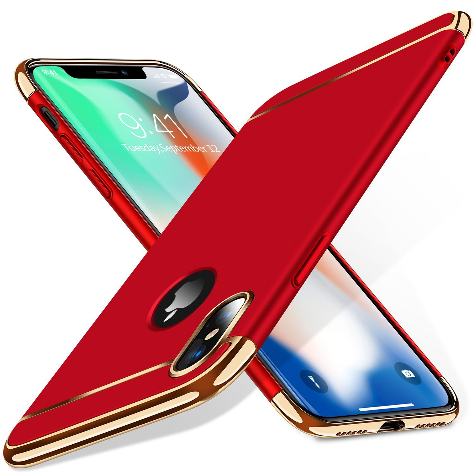 Luxury Matte Case Tempered Glass Cover For Apple iPhone X XS XR Max 10 ...