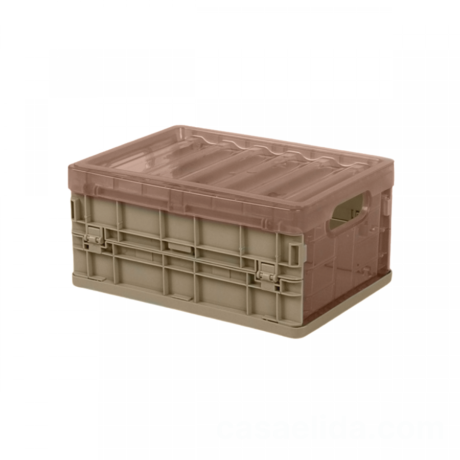 Caja organizadora plegable café, 14.5x30x22cm