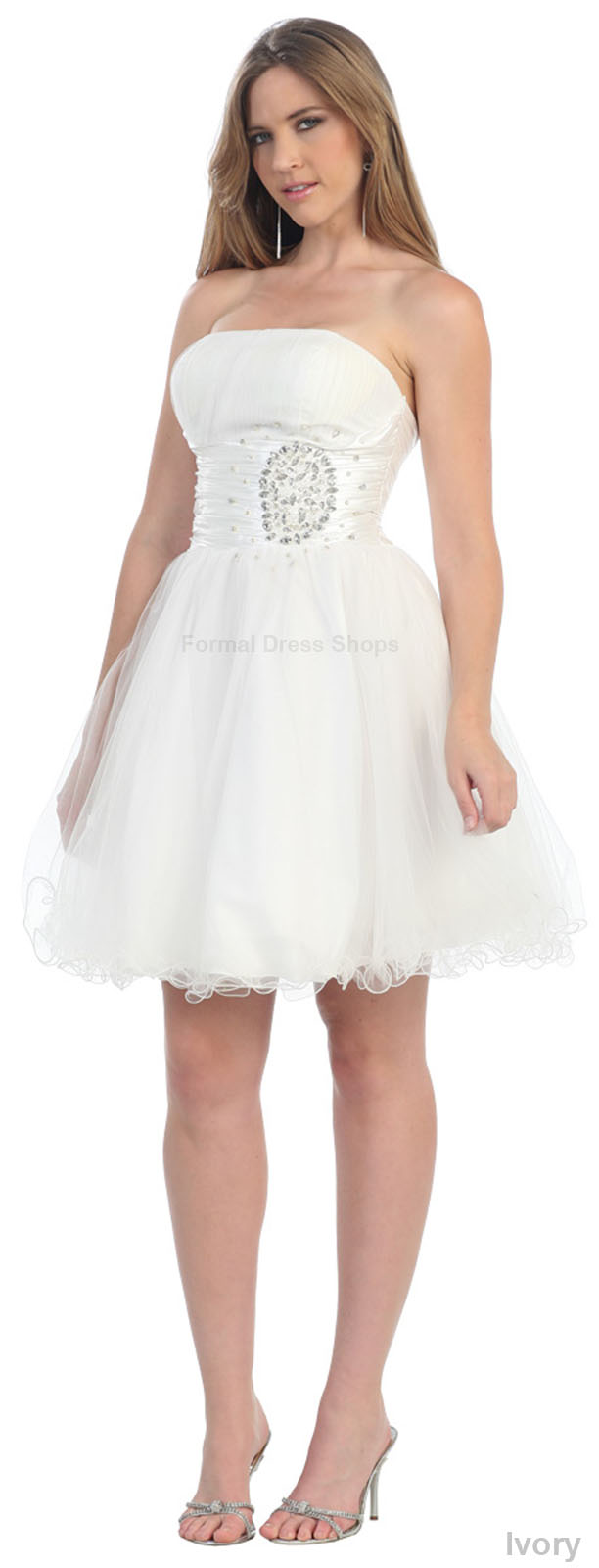  SALE  STRAPLESS SHORT BRIDESMAID  DRESS  UNDER  100  