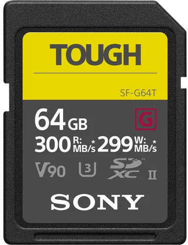Sony 64GB SF-G Tough Series UHS-II SDXC Memory Card SF-G64T/T1