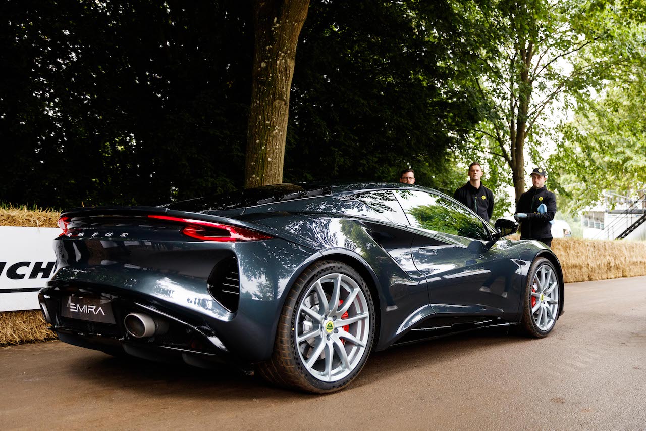 Striking new Lotus Emira wows crowds at Goodwood Festival of Speed