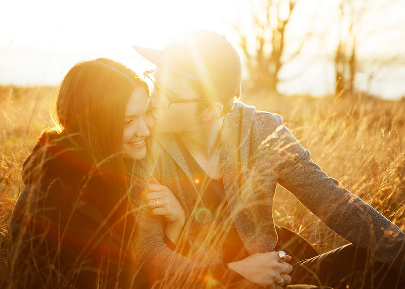 Couple kissing