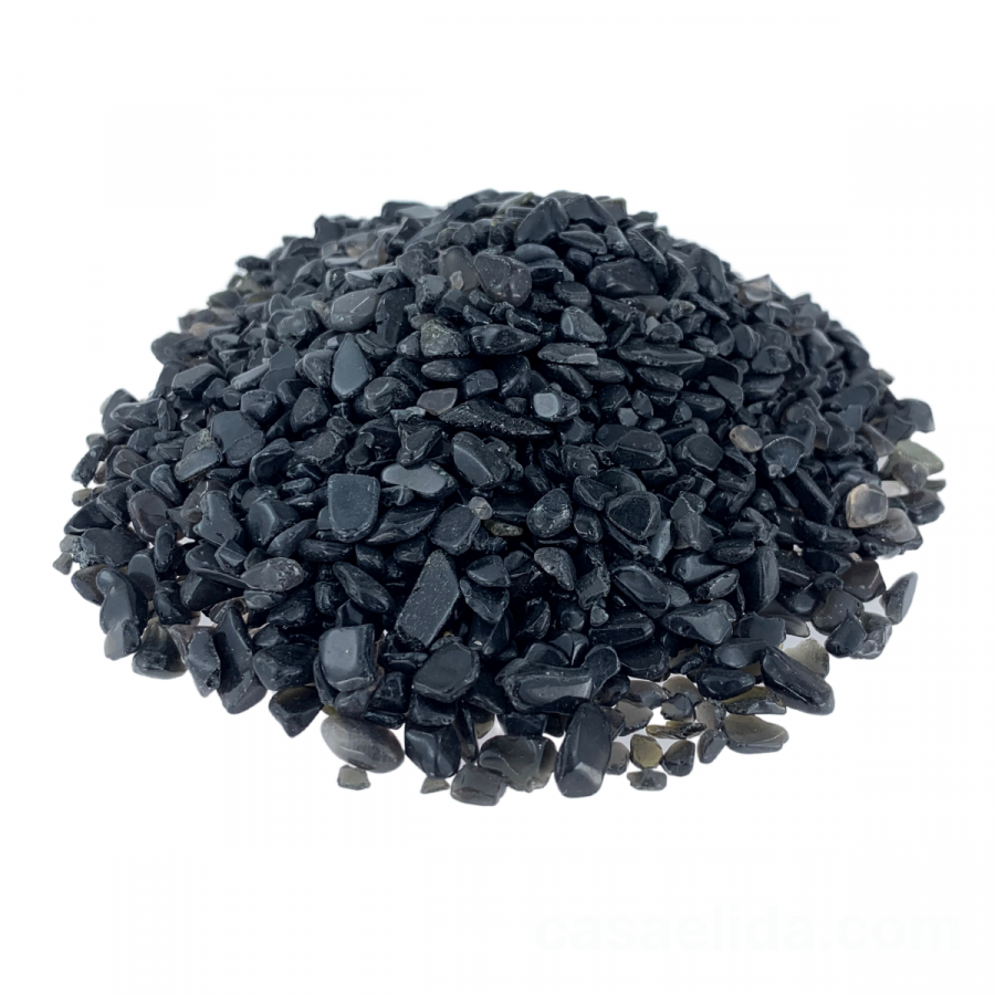 Grava de obsidiana negro, 5~7mm