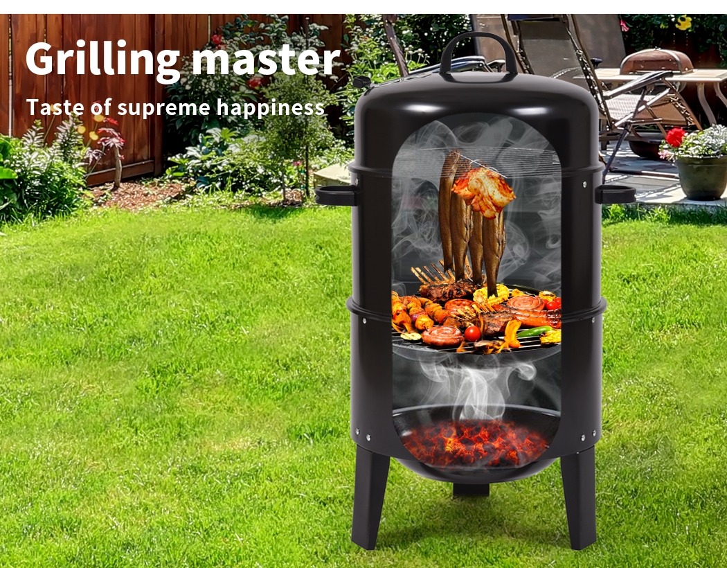 Charcoal BBQ Grill Portable Hibachi Barbecue Outdoor Foldable Camping Picnic - Picture 14 of 69