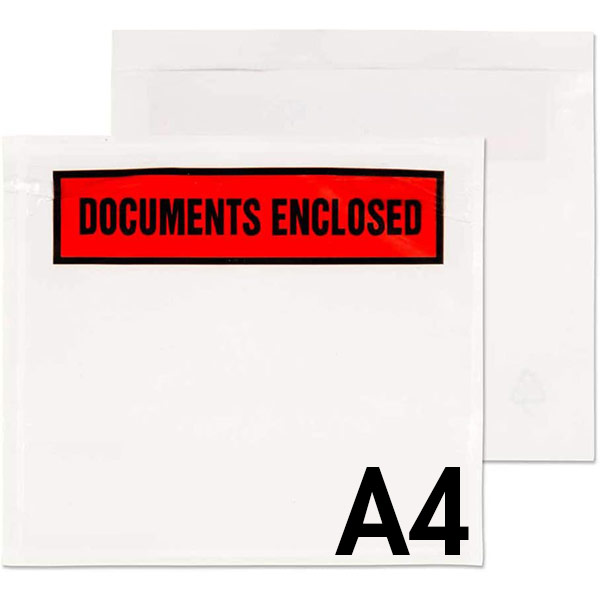 Doc Enclosed Printed Plain Package Window Adhesive Wallet A4,5,6,7 1000 500 - Picture 10 of 13
