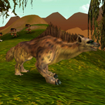 Šedá hyena divokých psů