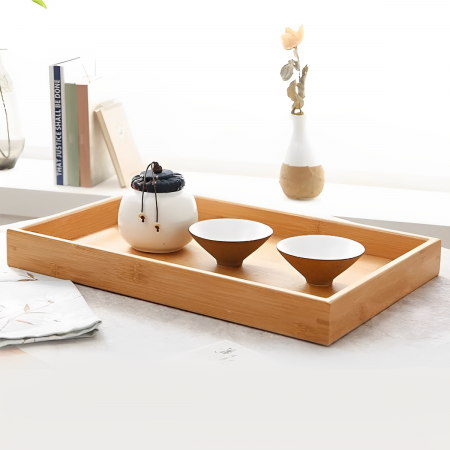 Bandeja decorativa 5x29.5x20.5cm, madera