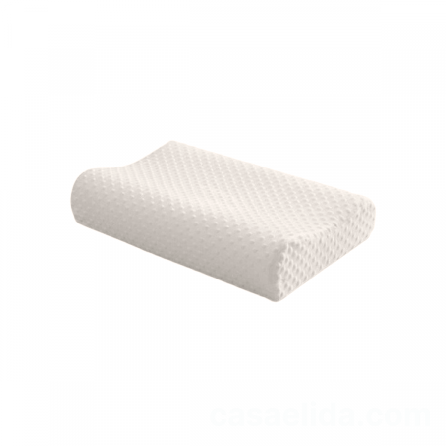 Almohada ergonómica blanco, 10x46x30cm