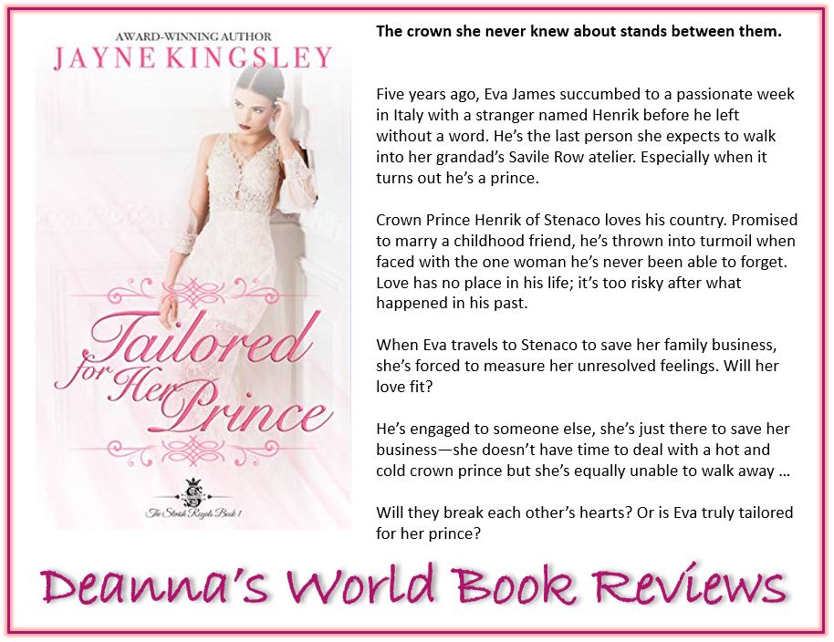 Tailored For Her Prince by Jayne Kingsley blurb