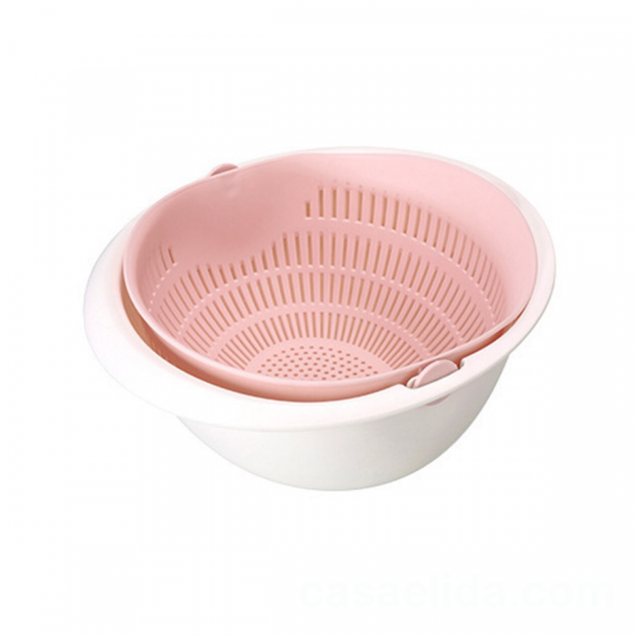 Escurridor giratorio rosado, 12xØ23cm