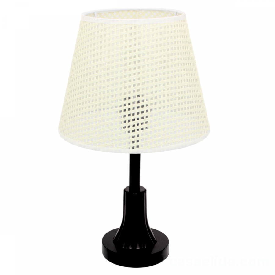 Lámpara de mesa crema, Ø25cm