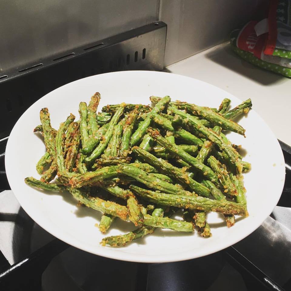 Air fried green beans