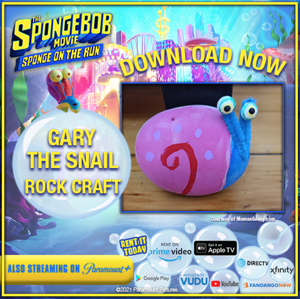 Gary The Snail Rock Painting Craft SpongeBob SquarePants