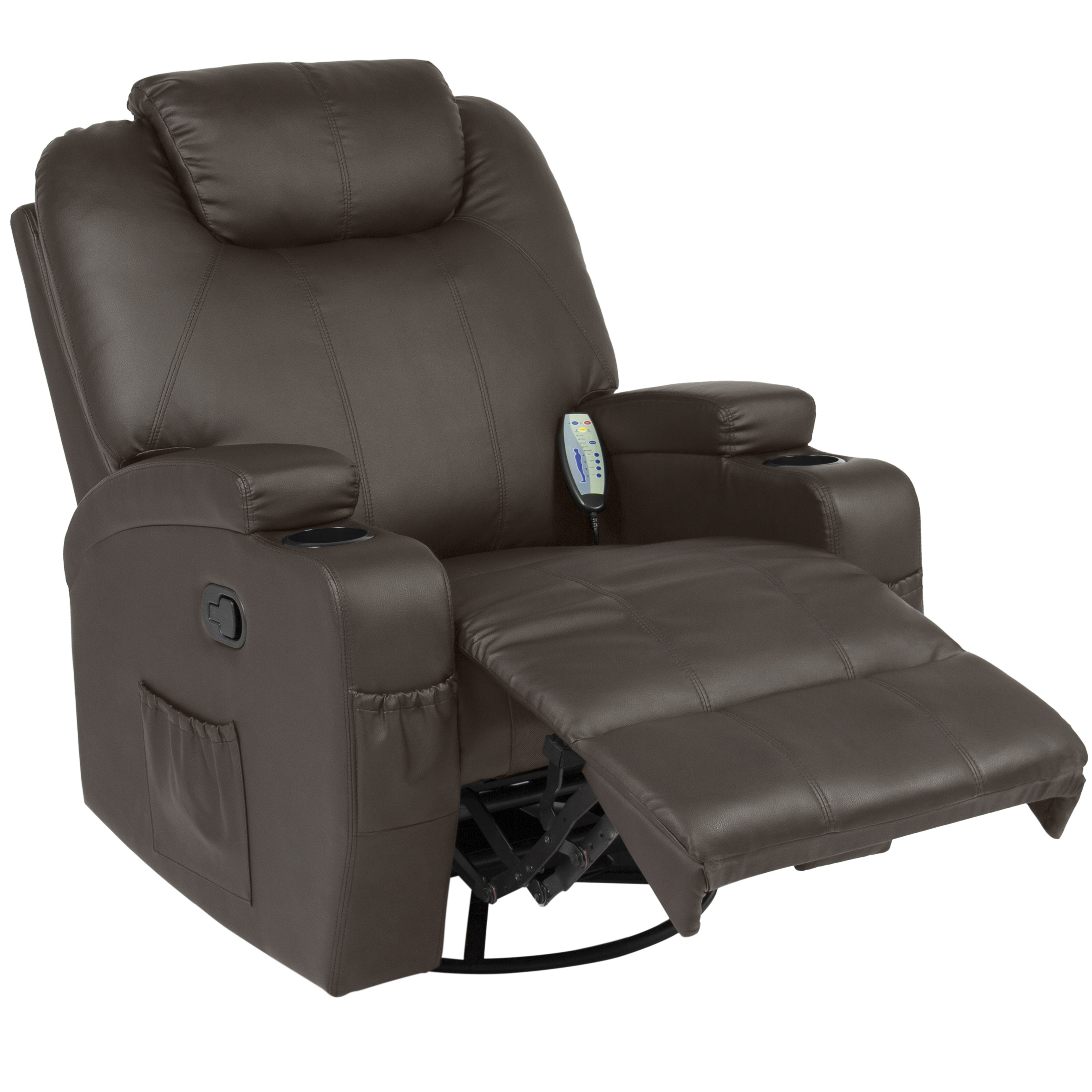 Bcp Swivel Massage Recliner Chair W Remote Control 5 Modes