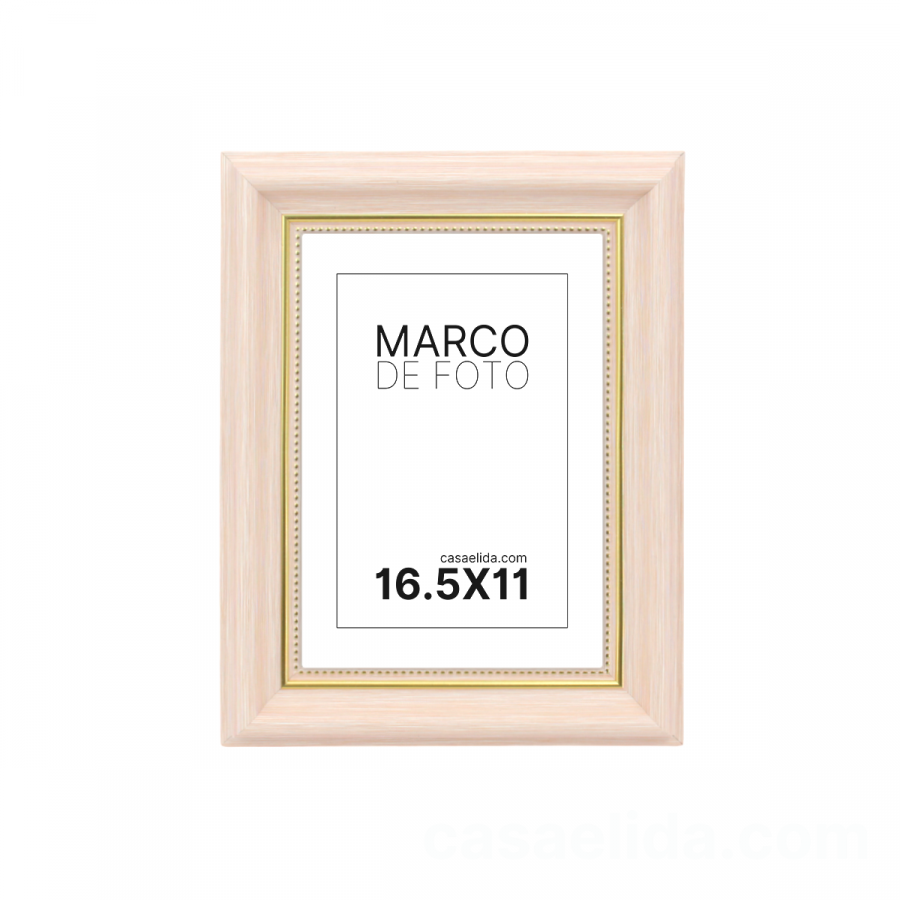 Marco de foto rosado, 23x18cm, madera mdf