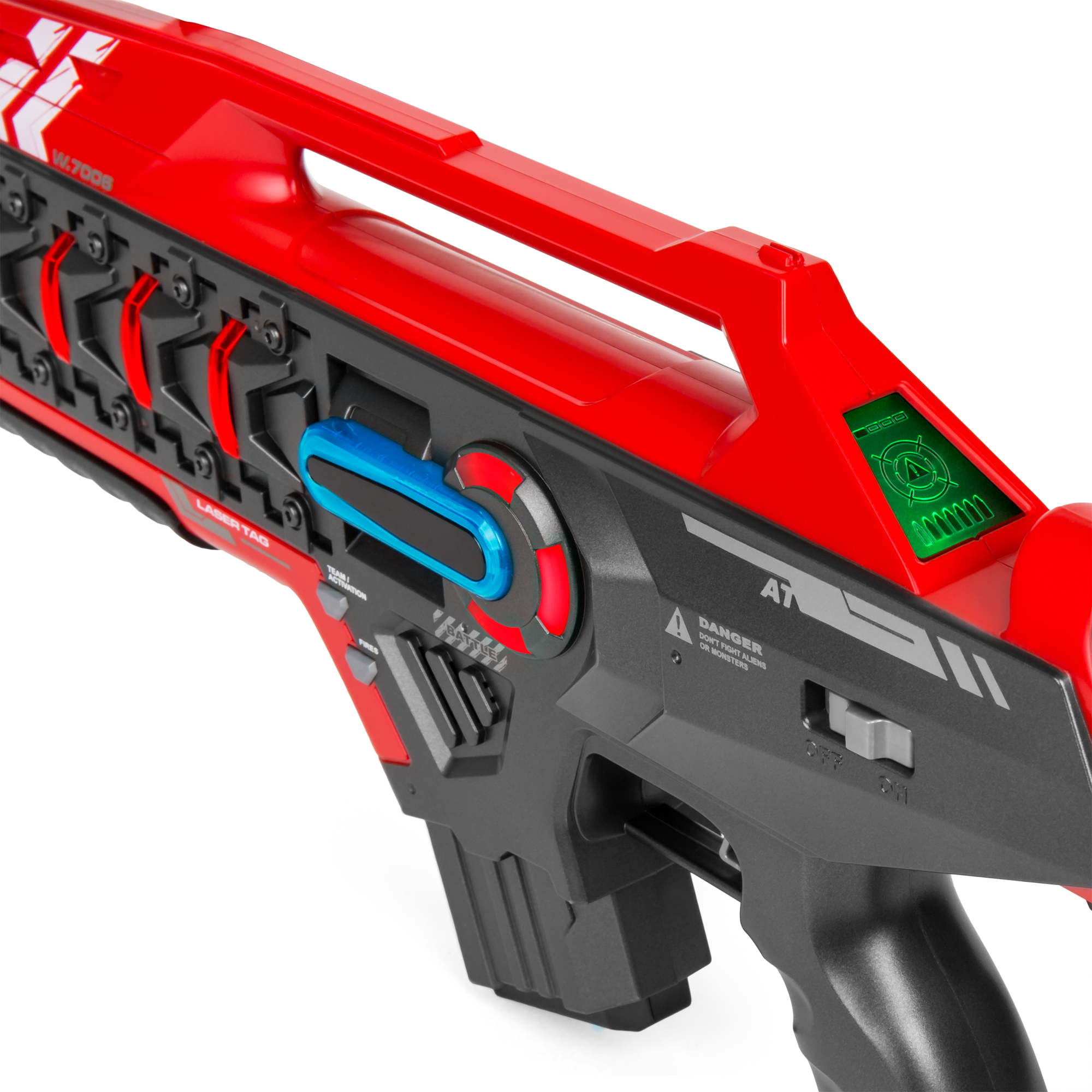 toy laser gun and laser target system