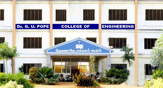 Dr. G.U. Pope College of Engineering, Thoothukudi