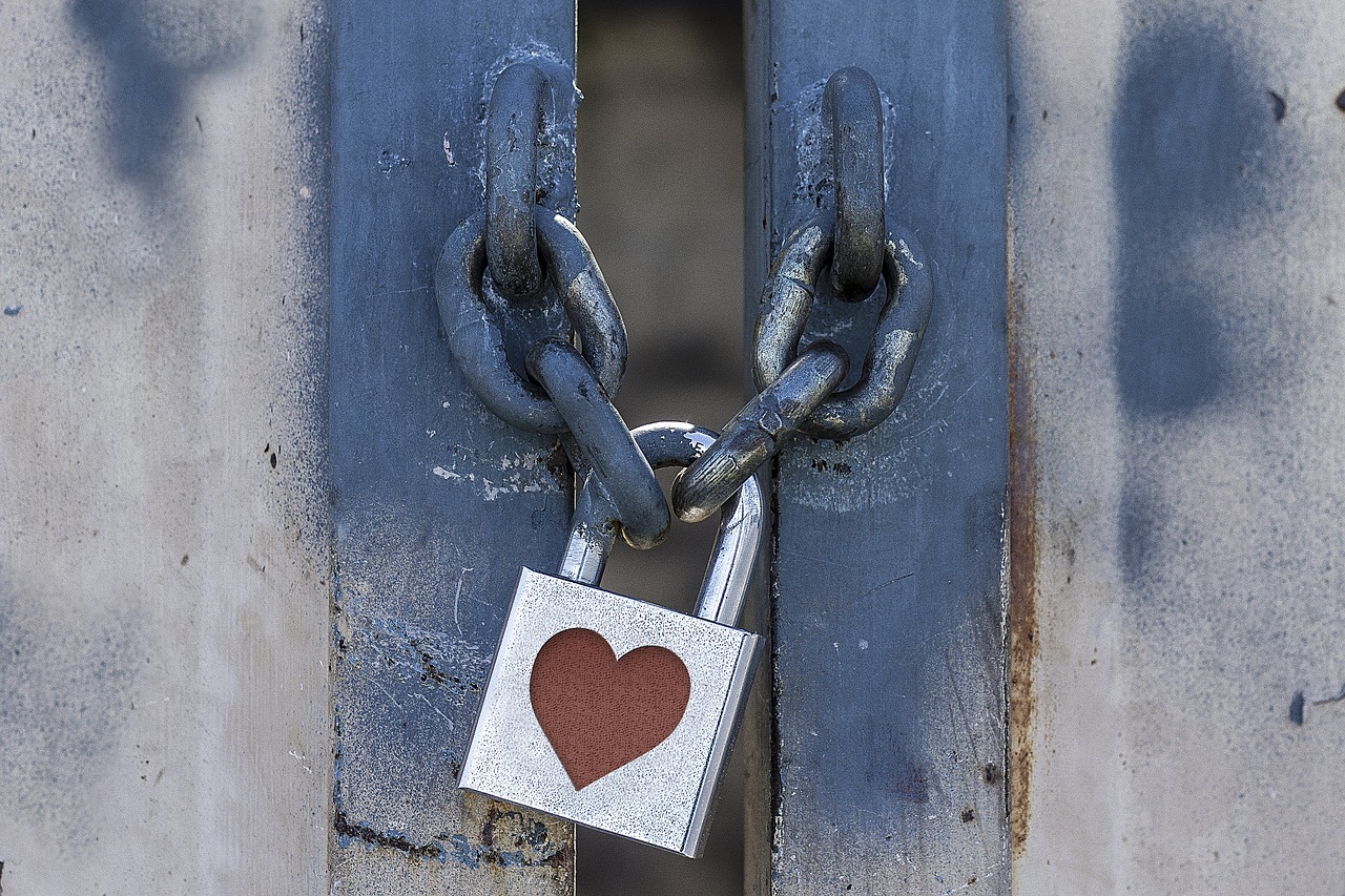 Lock with heart
