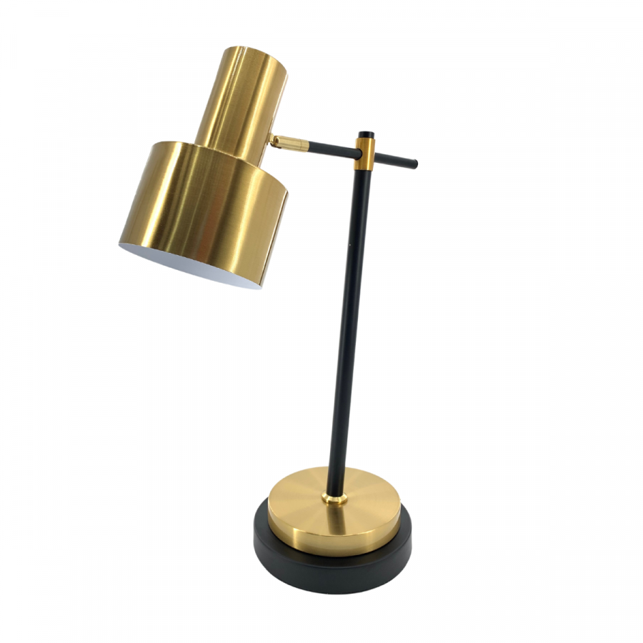 Lámpara de mesa dorado/negro, 53x36cm