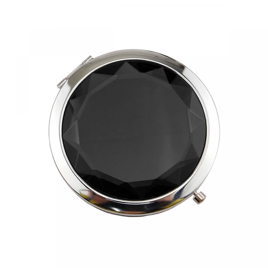 Espejo de mano negro, Ø7cm