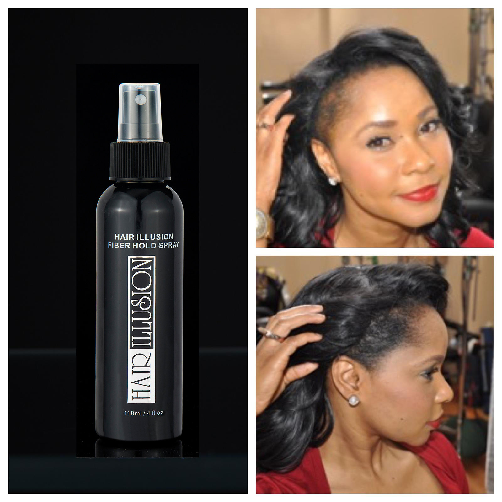 Hair Fibers Holding Spray HAIR ILLUSION Longer Hold Hair Spray Wont