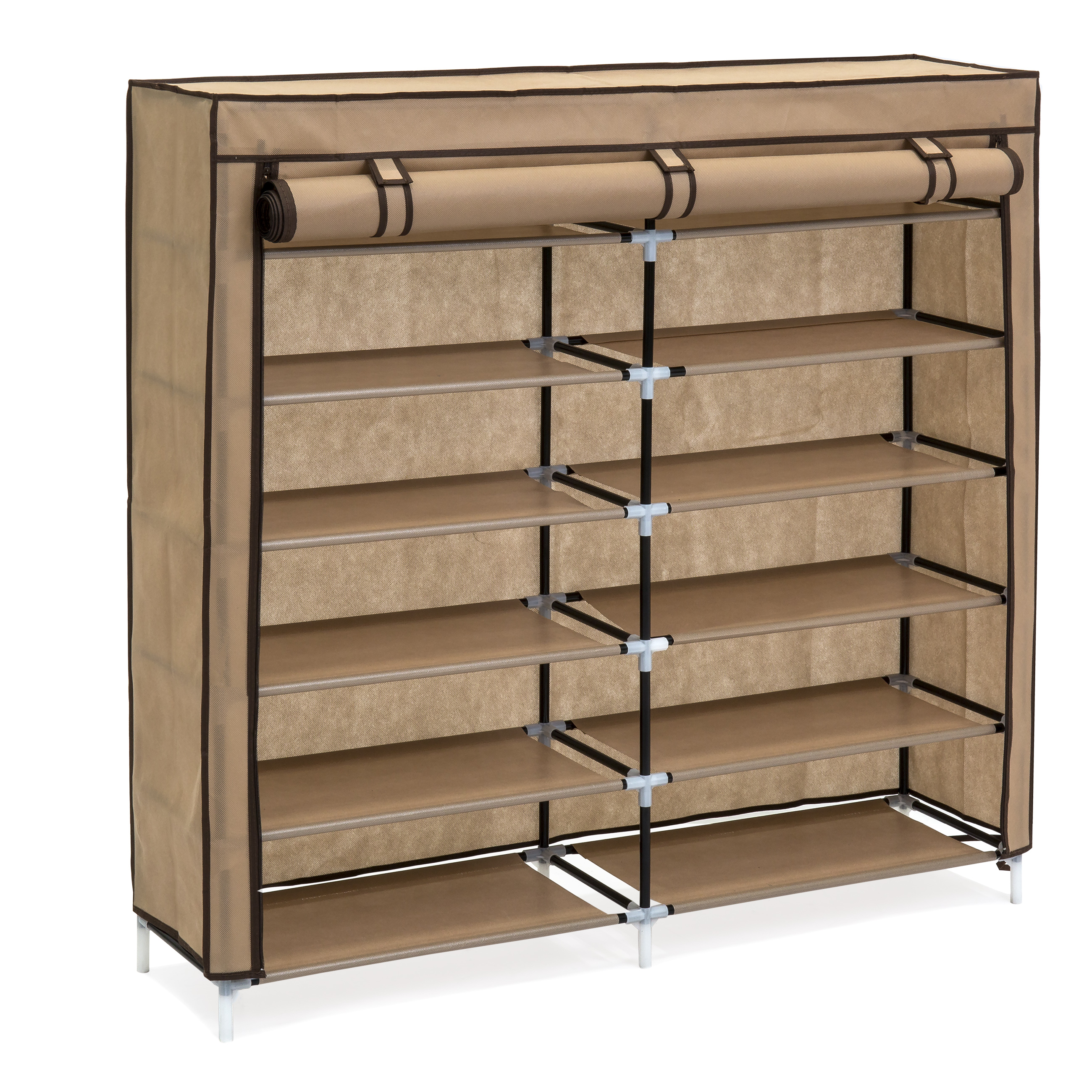 BCP 6Tier Portable Shoe Rack Closet w/ Fabric Cover eBay