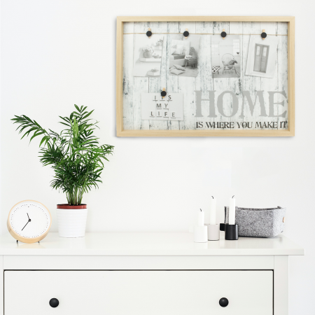 Marco de foto beige, 42.5x62.5cm, madera mdf