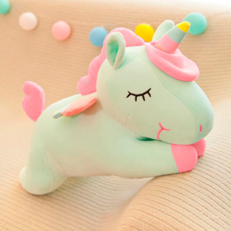 3 en 1 peluche, manta y almohada verde, 50cm