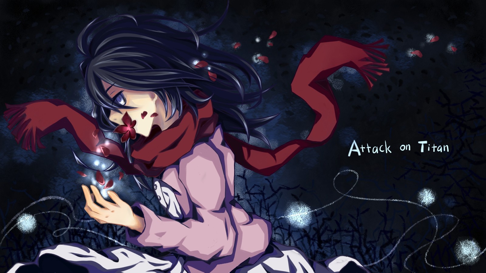 Wallpaper Attack On Titan 451 Shingeki no Kyojin, Mikasa Ackerman, anime, anime girls
