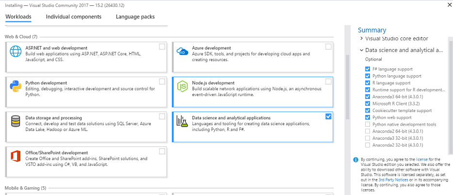 Visual Studio Install