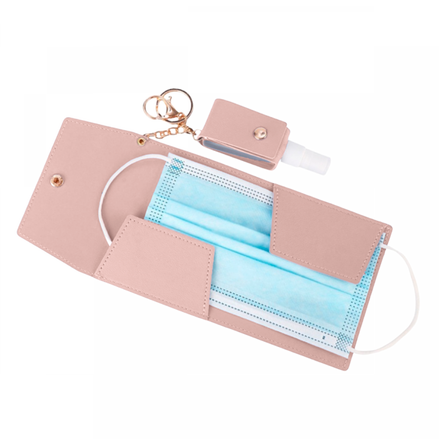 Funda porta mascarilla rosado