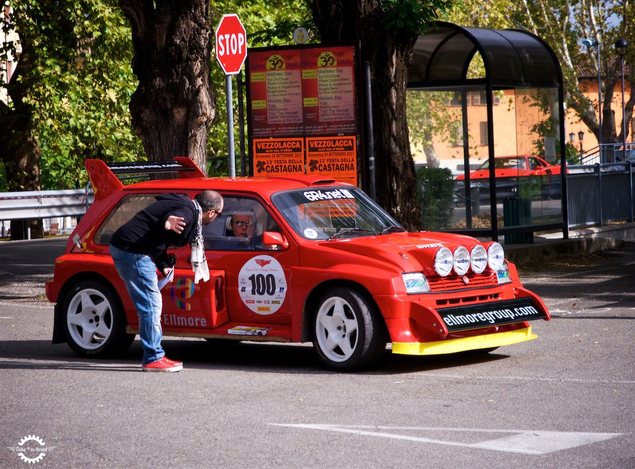 Going for a ride in a Metro 6R4 Group B Rally Car in Italy