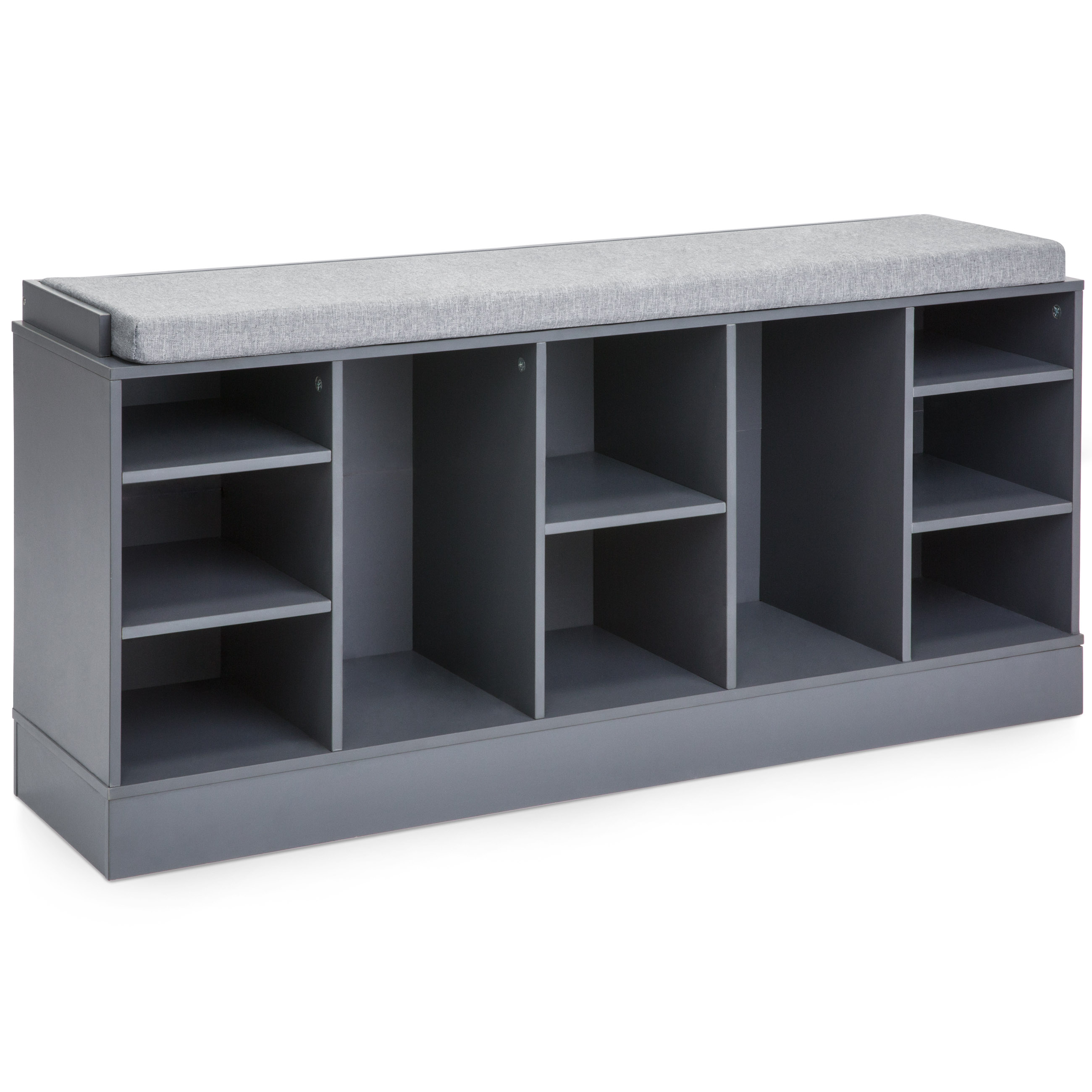 BCP Shoe Storage Rack Bench w/ Padded Seat, 10 Cubbies eBay