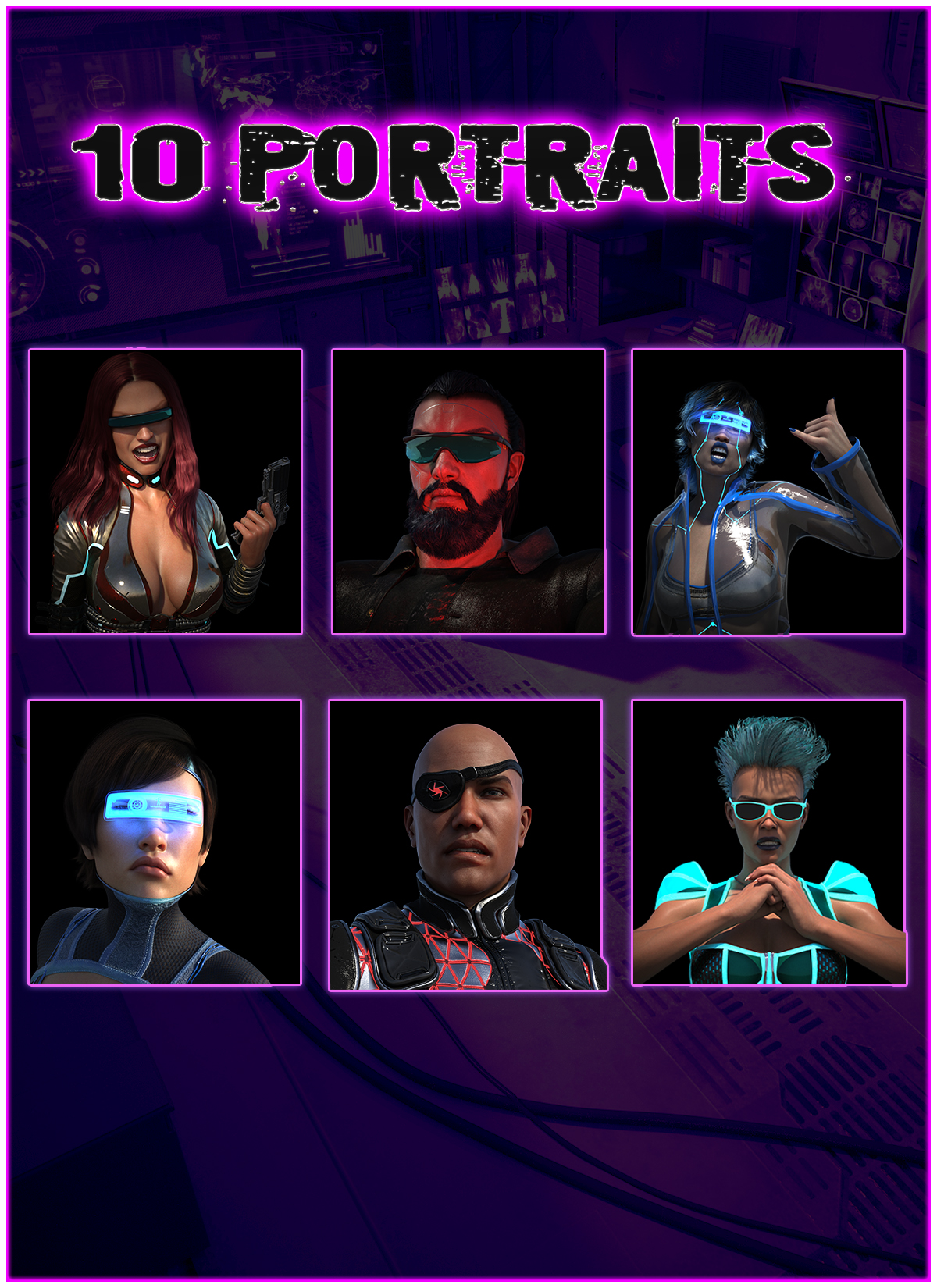 2 Cyberpunk maps and 49 character tokens - Map alchemists | DriveThruRPG
