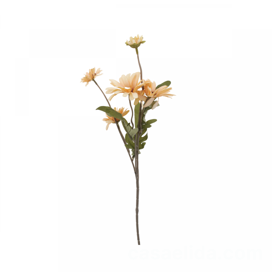 Flor artificial anaranjado, 48cm