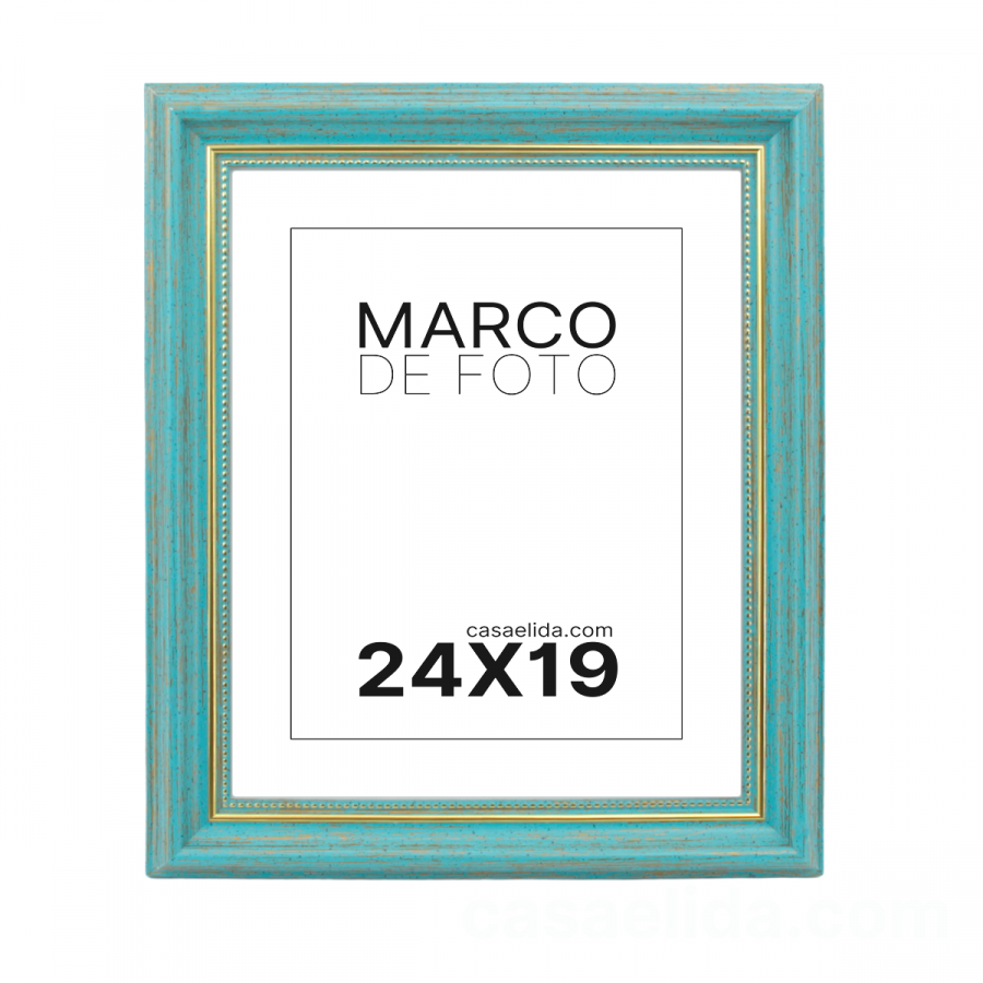 Marco de foto verde, 30.5x25.5cm, madera mdf