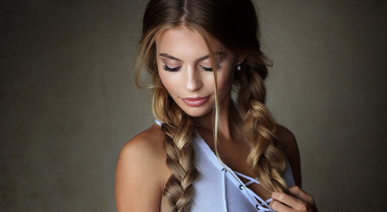 girls with pigtails