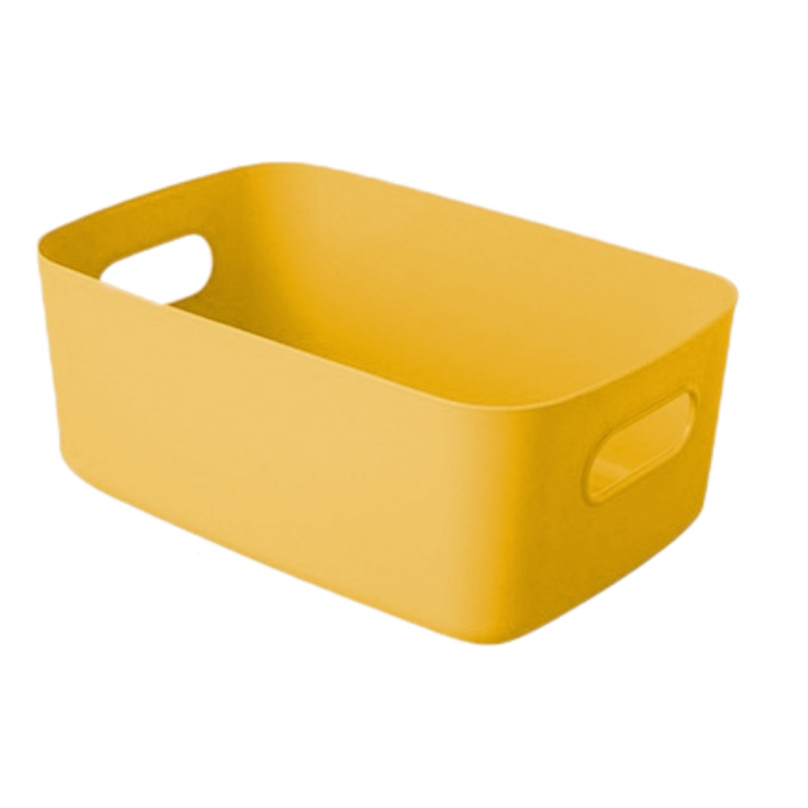Caja/organizadora amarillo, 31x19cm