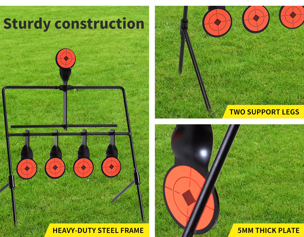 Shooting Targets Metal Splatter Archery Target Resetting Air Riffle Gun ...