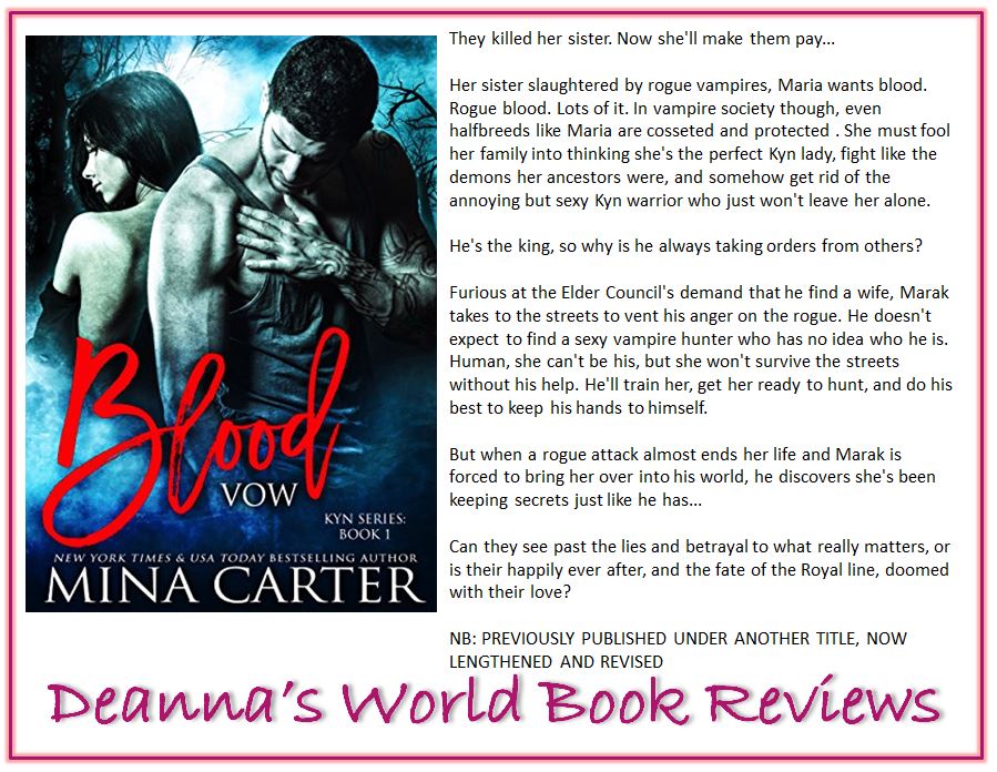 Blood Vow by Mina Carter blurb