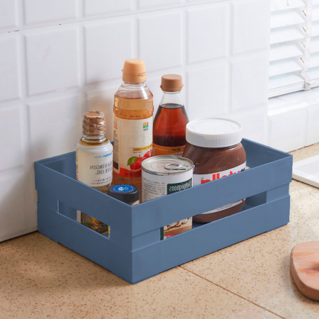 Caja organizadora azul, 12x30x20cm