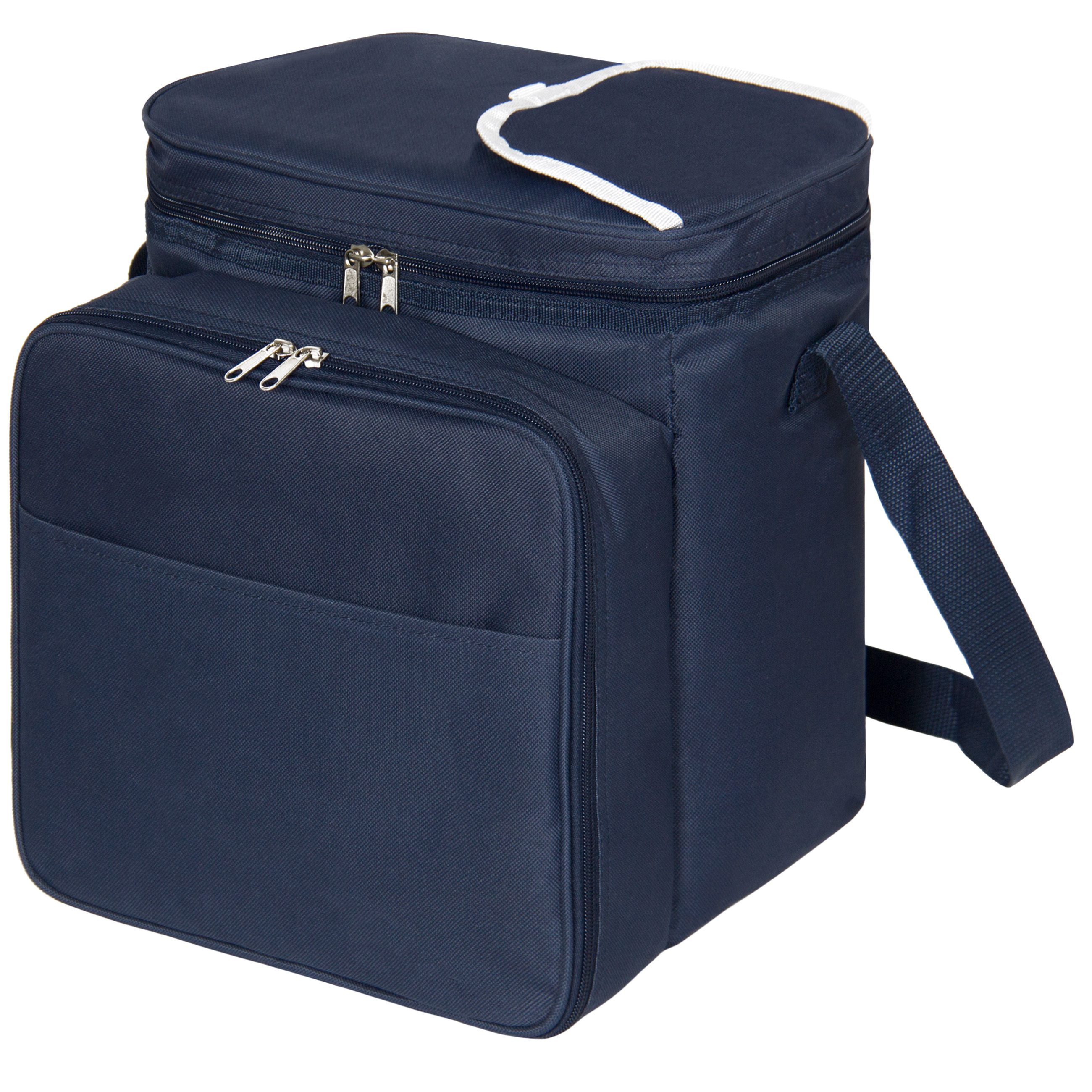 BCP 2-Person Insulated Picnic Bag w/ Flatware, Plates - Blue | eBay