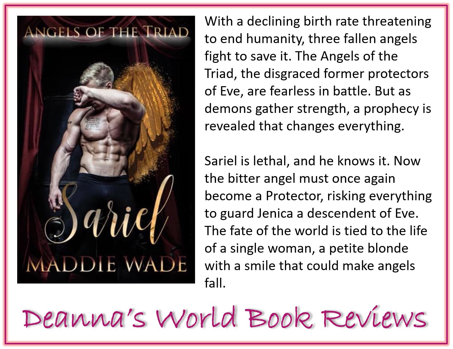 Angels of the Triad Sariel by Maddie Wade blurb