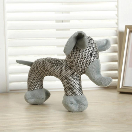 Peluche para mascota gris, 18cm