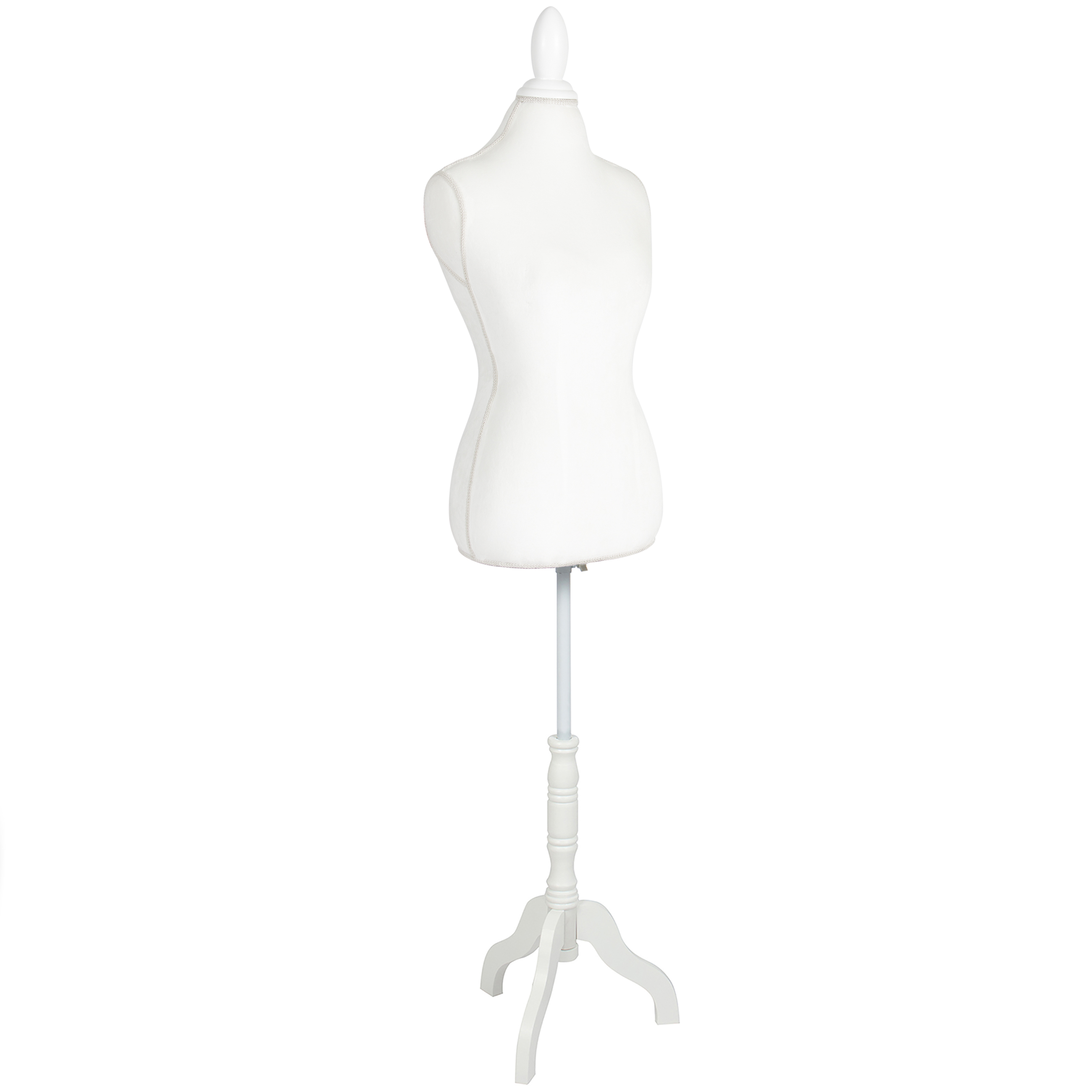BCP Female Mannequin Torso Display w/ Adjustable Height, Tripod Stand