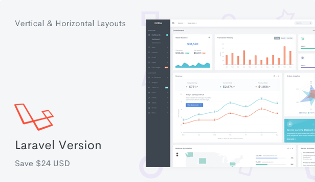 Xeria - Responsive Admin & Dashboard Template - 2