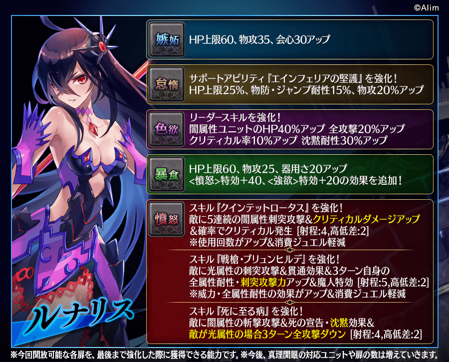 【タガタメ】ルナリスの真理開眼ボーナス