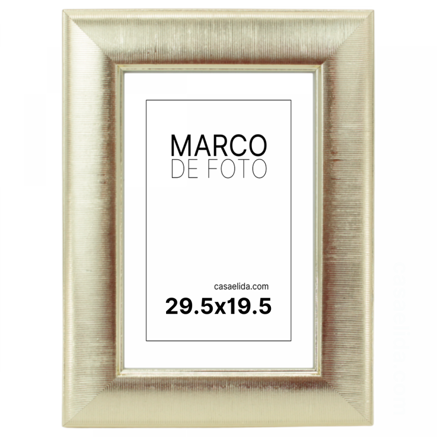 Marco de foto dorado, 35.5x25.5cm, pvc