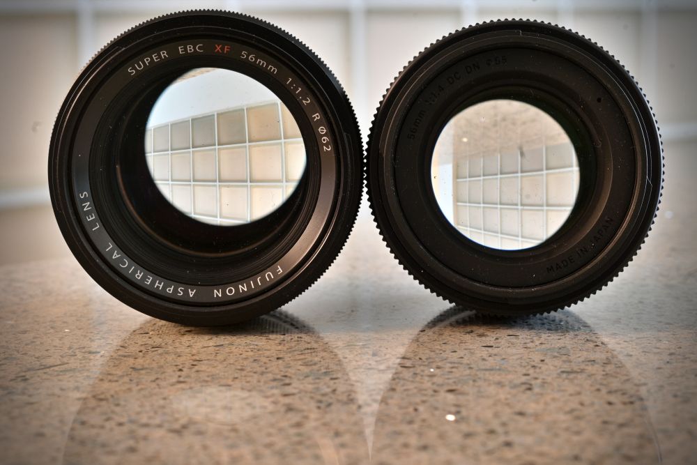 Fujinon 56mm Vs Sigma 56mm Front