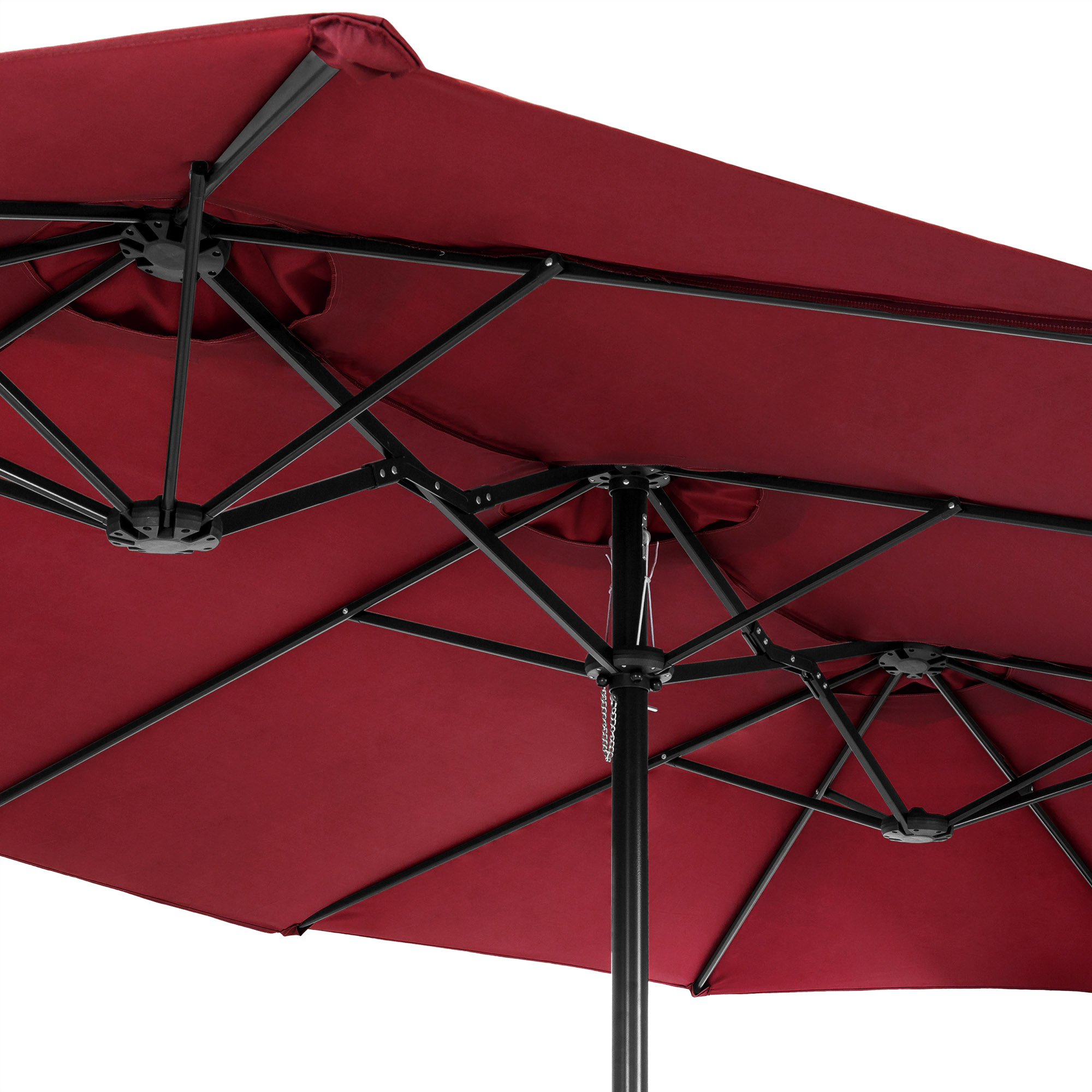 BCP 15x9ft Rectangular Twin Market Patio Umbrella w/ Wind Vents, Hand Crank 842957112357 eBay